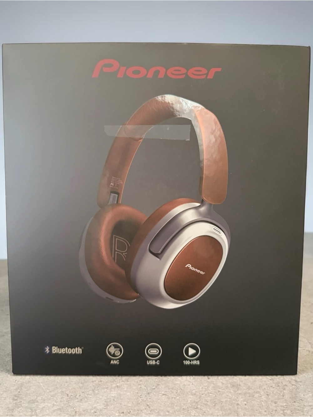 Pioneer A50 Wireless Bluetooth headphones ANC USB-C 100H battery over the ear